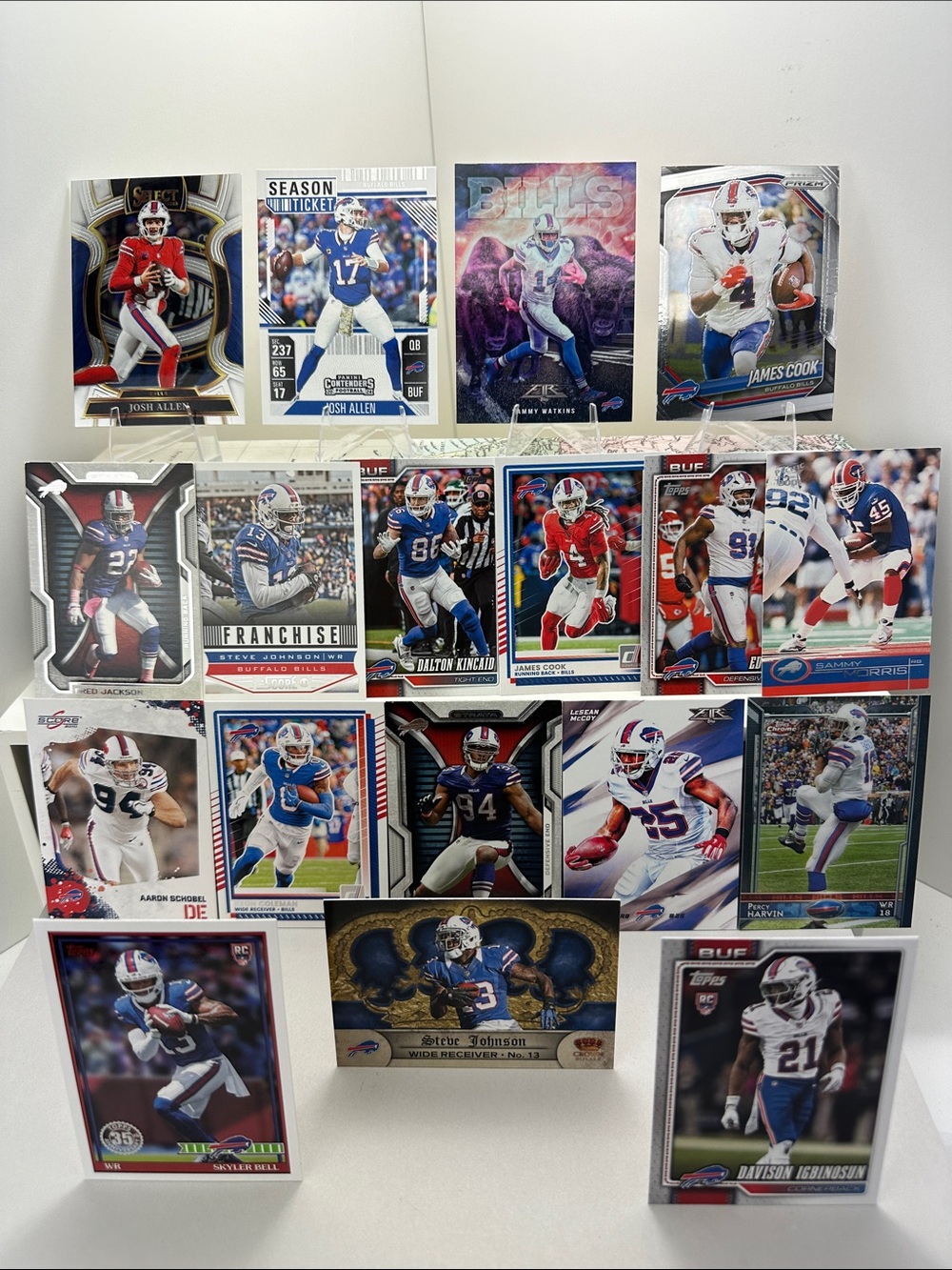Josh Allen/James Cook+ Skyler Bell Rookie Bills 2000’s lot of 18 +Sammy Watkins